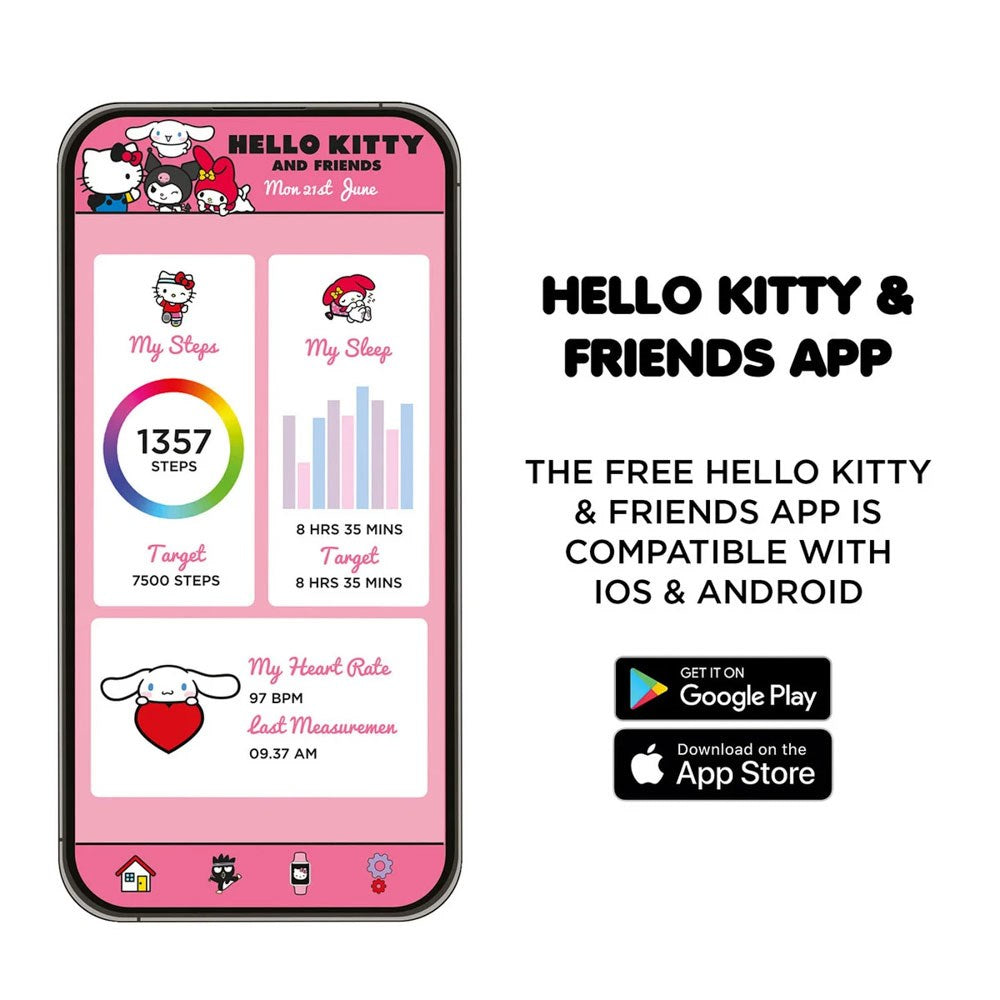 OTL Smartklocka för Barn med Appkontroll - Hello Kitty