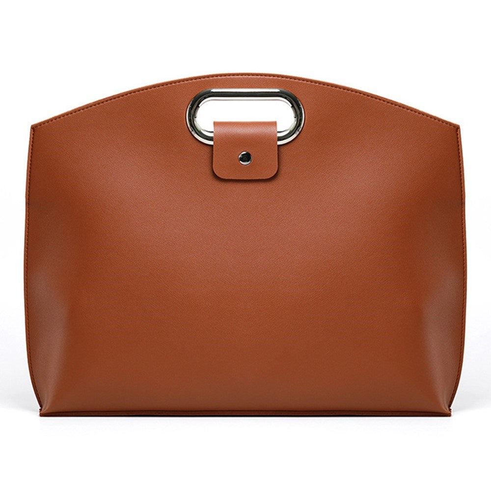 Konstläder MacBook / Laptop 13-14" Väska - 32 x 37.5 cm - Brun