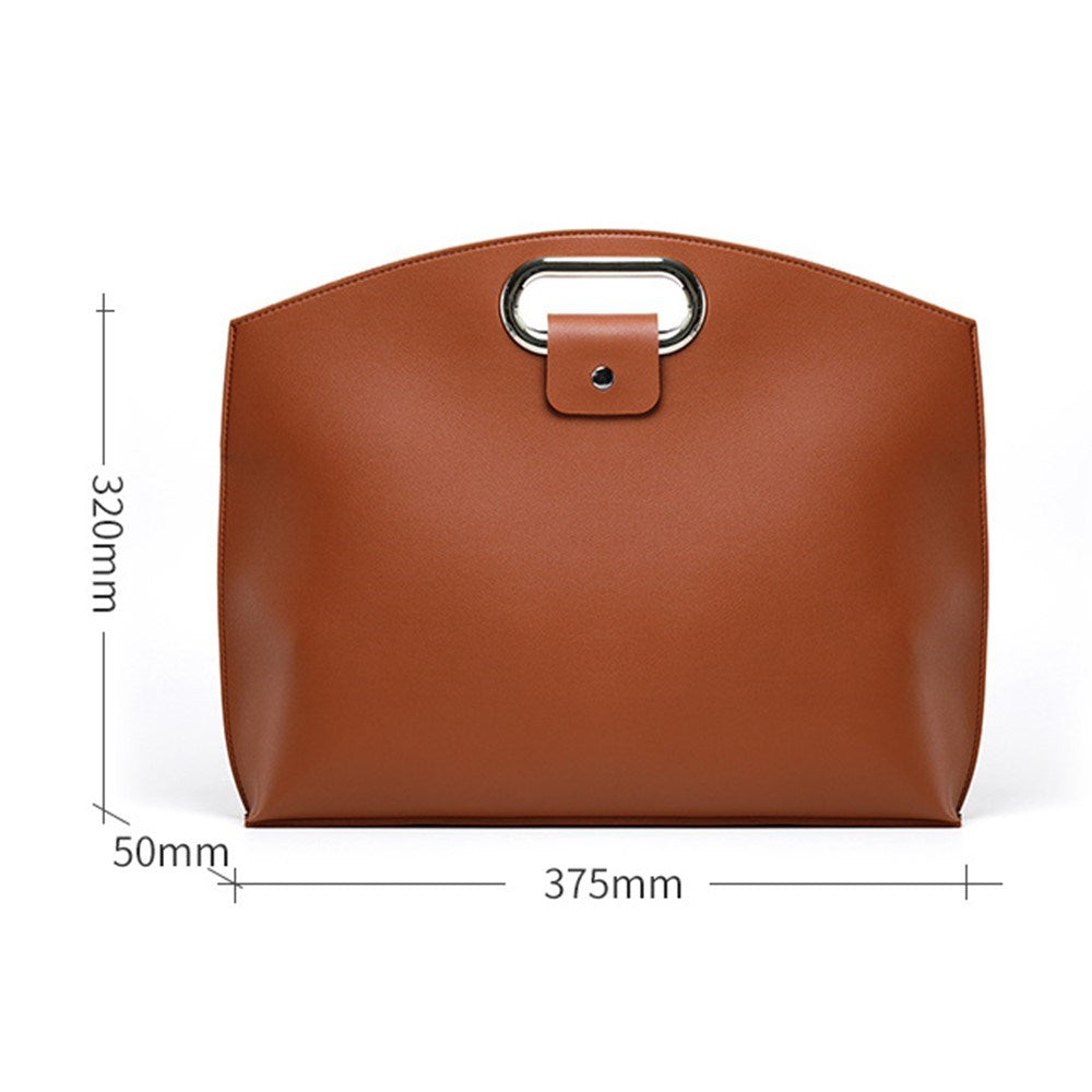 Konstläder MacBook / Laptop 13-14" Väska - 32 x 37.5 cm - Beige