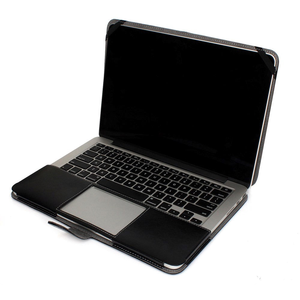 MacBook Pro 14 M1/M2/M3 (2021-2023) Shockproof Sleeve - PU-läder - Svart