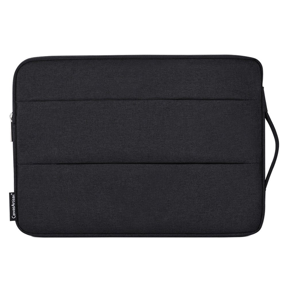 CanvasArtisan Sleeve med handtag för Bärbar Dator / Macbook 15" - (39 x 28 x 2 cm) - Svart