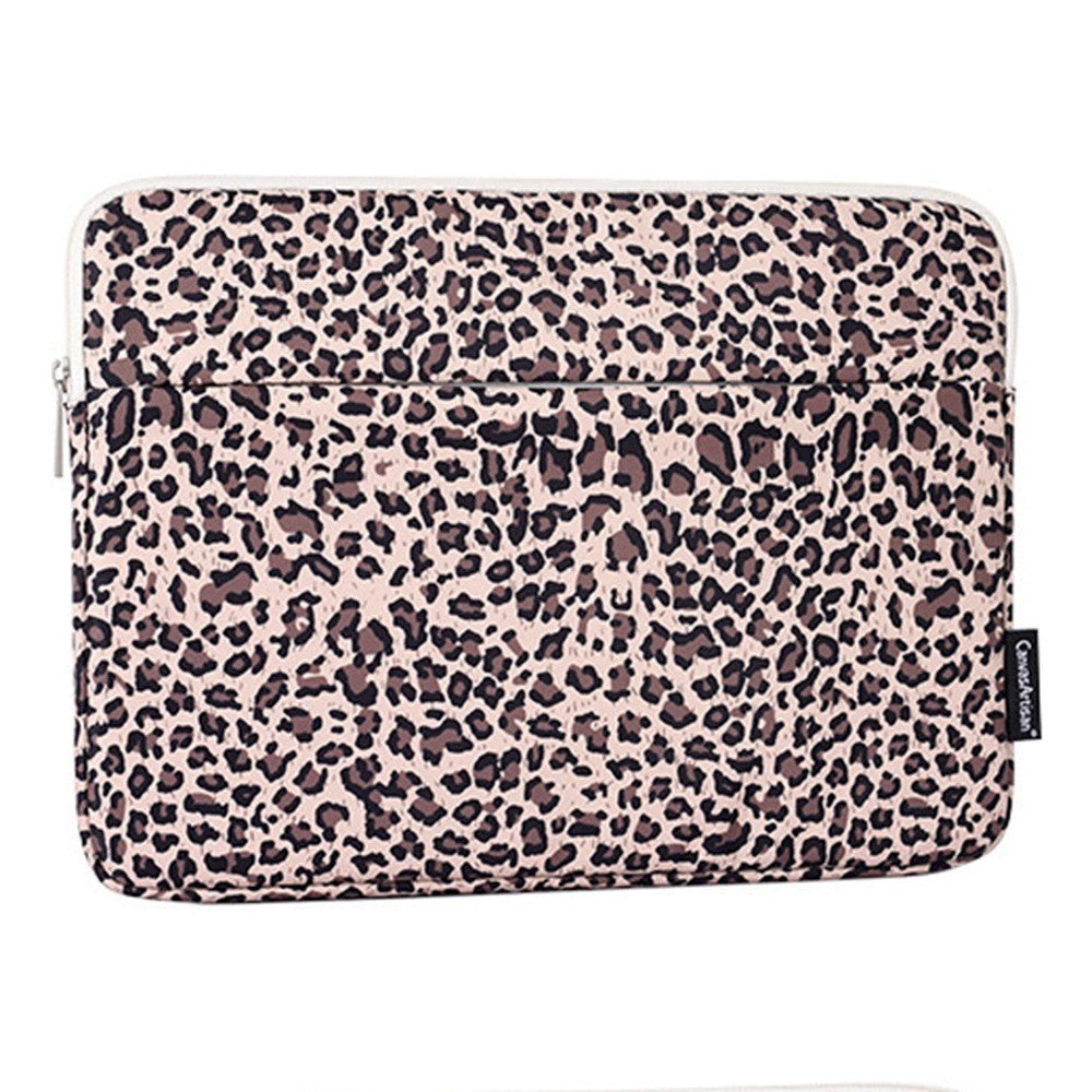 CanvasArtisan Sleeve med Leopardmotiv för Bärbar dator / Macbook 15" - (39 x 28 x 2 cm) - Gul Leopard