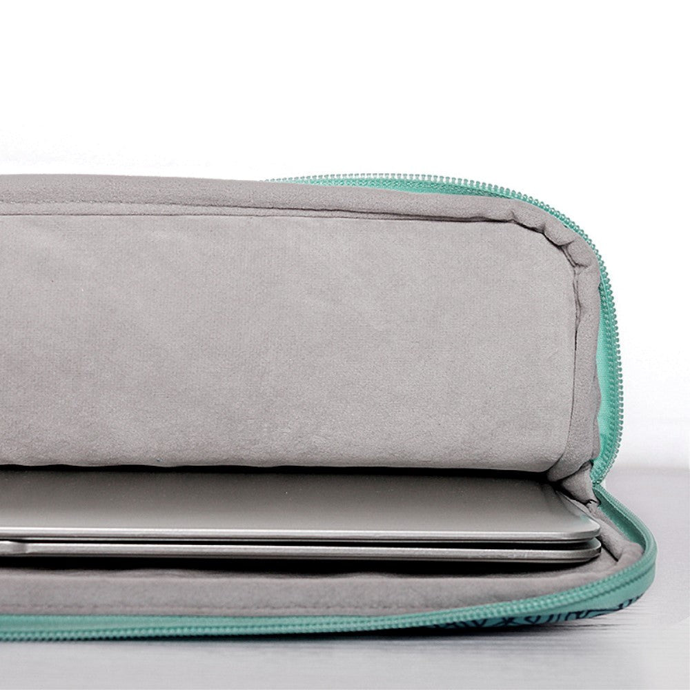 CanvasArtisan Sleeve med Vågmotiv för Macbook / Bärbar Dator 14" - (37 x 26,5 x 2 cm) - Blå