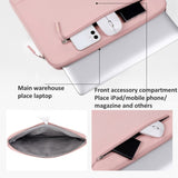 Laptop PC 13.3" Sleeve med Ficka (33 x 24 x 2cm) - Rosa