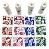Termisk Fotopapper till Barn Kamera - 57 x 25 mm - 4 st - Röd / Orange / Blå / Grön