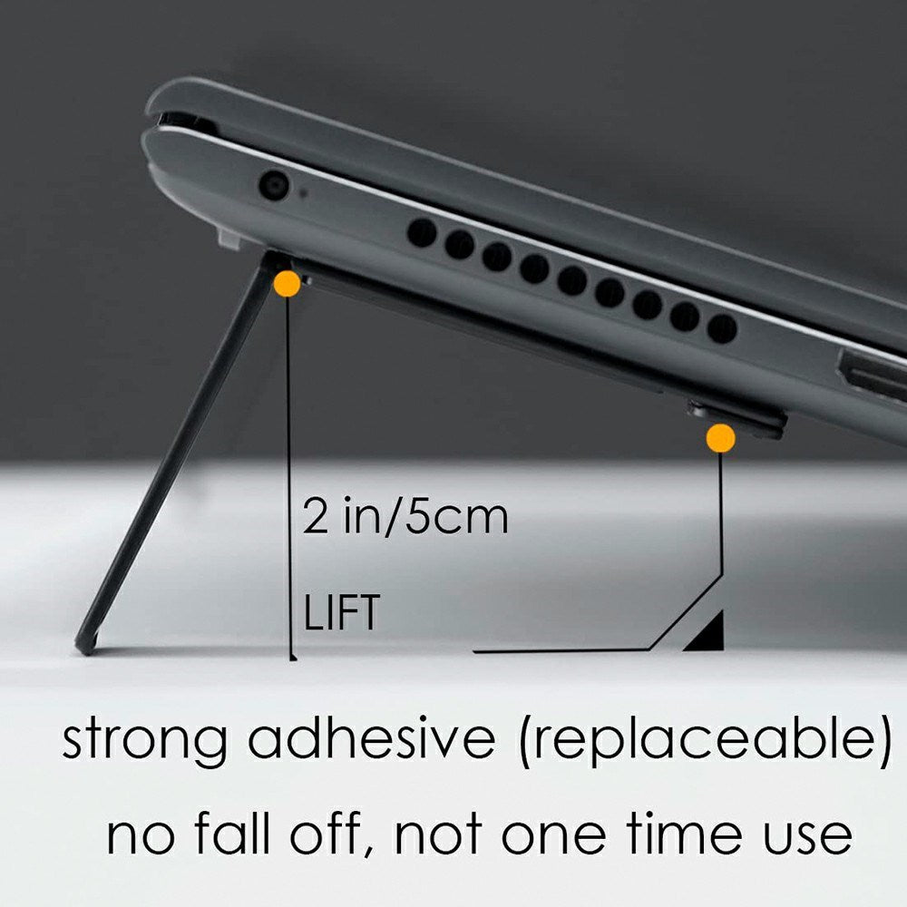 AULUMU Laptopställ - 2 st - Svart
