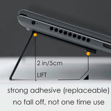 AULUMU Laptopställ - 2 st - Svart