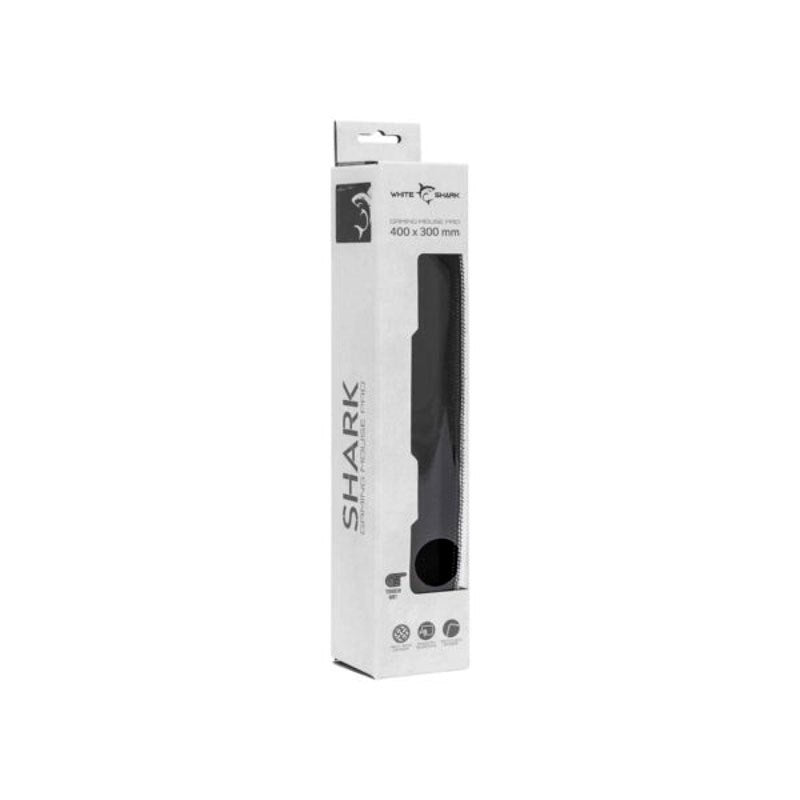 White Shark SHARK L Gaming Musmatta - 400 x 300 mm - Svart / Vit