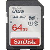 SanDisk 64GB Ultra Micro SDXC Minneskort - 140MB/s - Svart