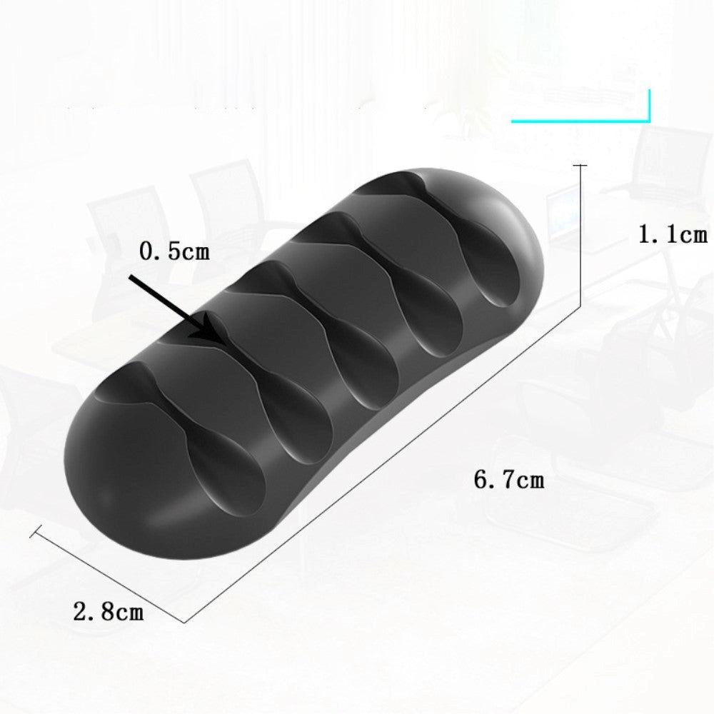 Universal Cable Manager - Dubbelhäftande - Svart