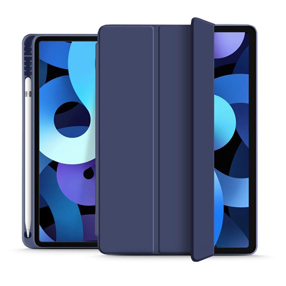 iPad Air 10.9-11" (2024-2020) Tech-Protect Smartcase Tri-Fold Fodral med Stylus Pen Hållare - Marinblå