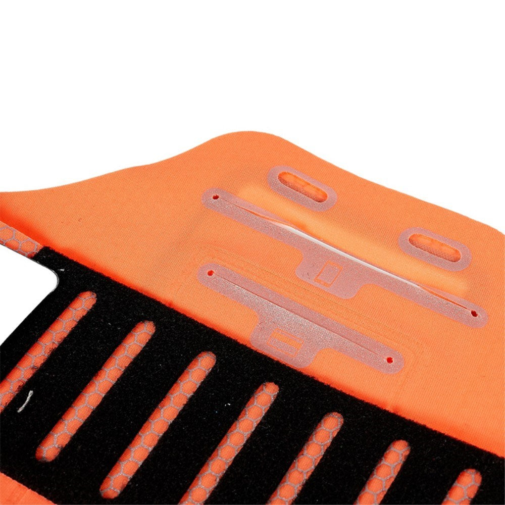 Löpararmband m. Honeycomb Mönster - Mobil 6" - Orange