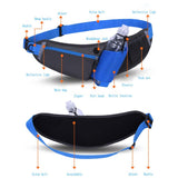 Vattentätt Löpband m. Ficka för Vattenflaska - Röd