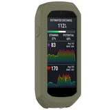 EIDERWOOD Garmin Edge 1050 Silikon Cykel Dator Skal - Mörkgrön