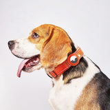 Hundhalsband med Hållare för AirTag 1. & 2. Gen. - Storlek L (43-50 cm) - Rosa