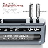 Elektroniskt Skruvmejselset 32-i-1 med USB-C-Laddning - Grå