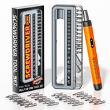 Elektroniskt Skruvmejselset 32-i-1 med USB-C-Laddning - Orange
