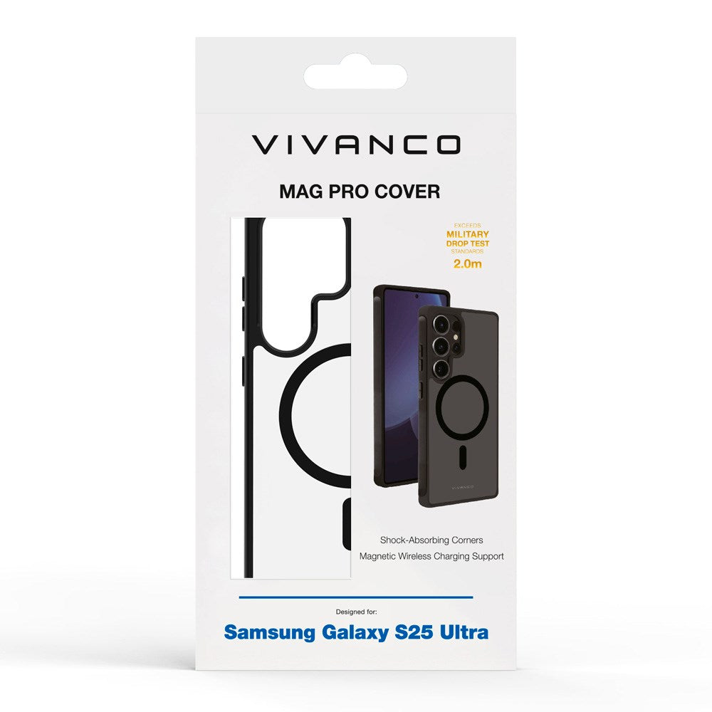 Vivanco Samsung Galaxy S25 Ultra Mag Pro Cover – Transparent/Svart