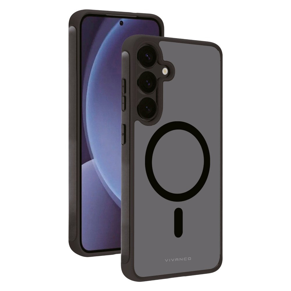Vivanco Samsung Galaxy S25+ (Plus) Mag Pro Cover – Transparent/Svart