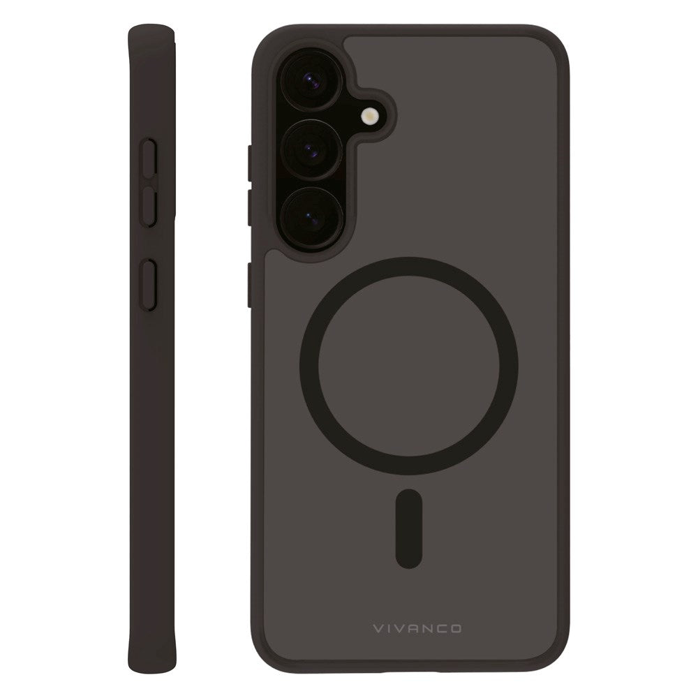 Vivanco Samsung Galaxy S25+ (Plus) Mag Pro Cover – Transparent/Svart