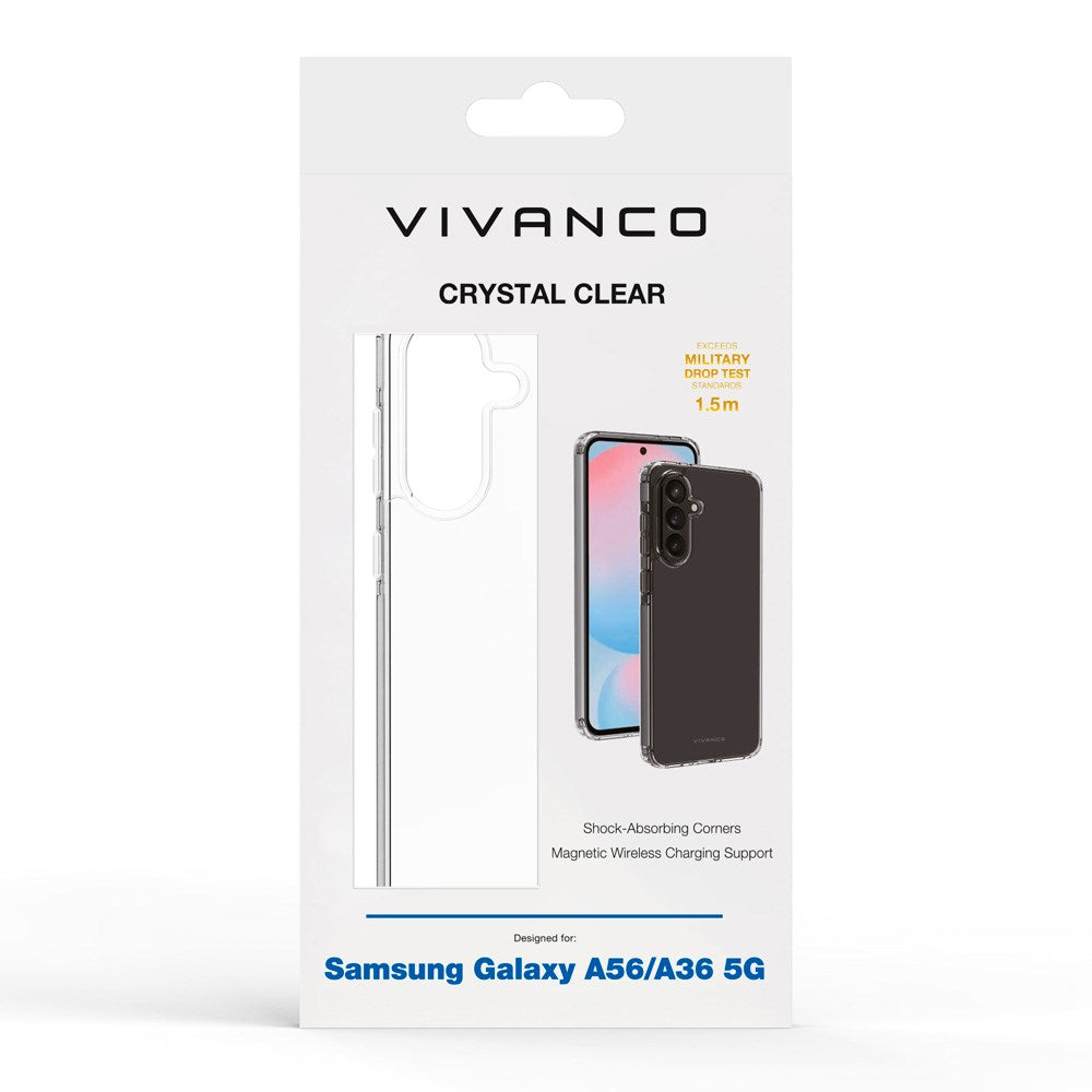Samsung Galaxy A56 (5G) / A36 (5G) - Vivanco Crystal Clear Skal - Genomskinlig