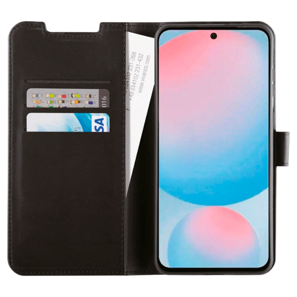 Samsung Galaxy A56 (5G) / A36 (5G) - Vivanco Classic Wallet Flip Fodral m. Ficka - Svart