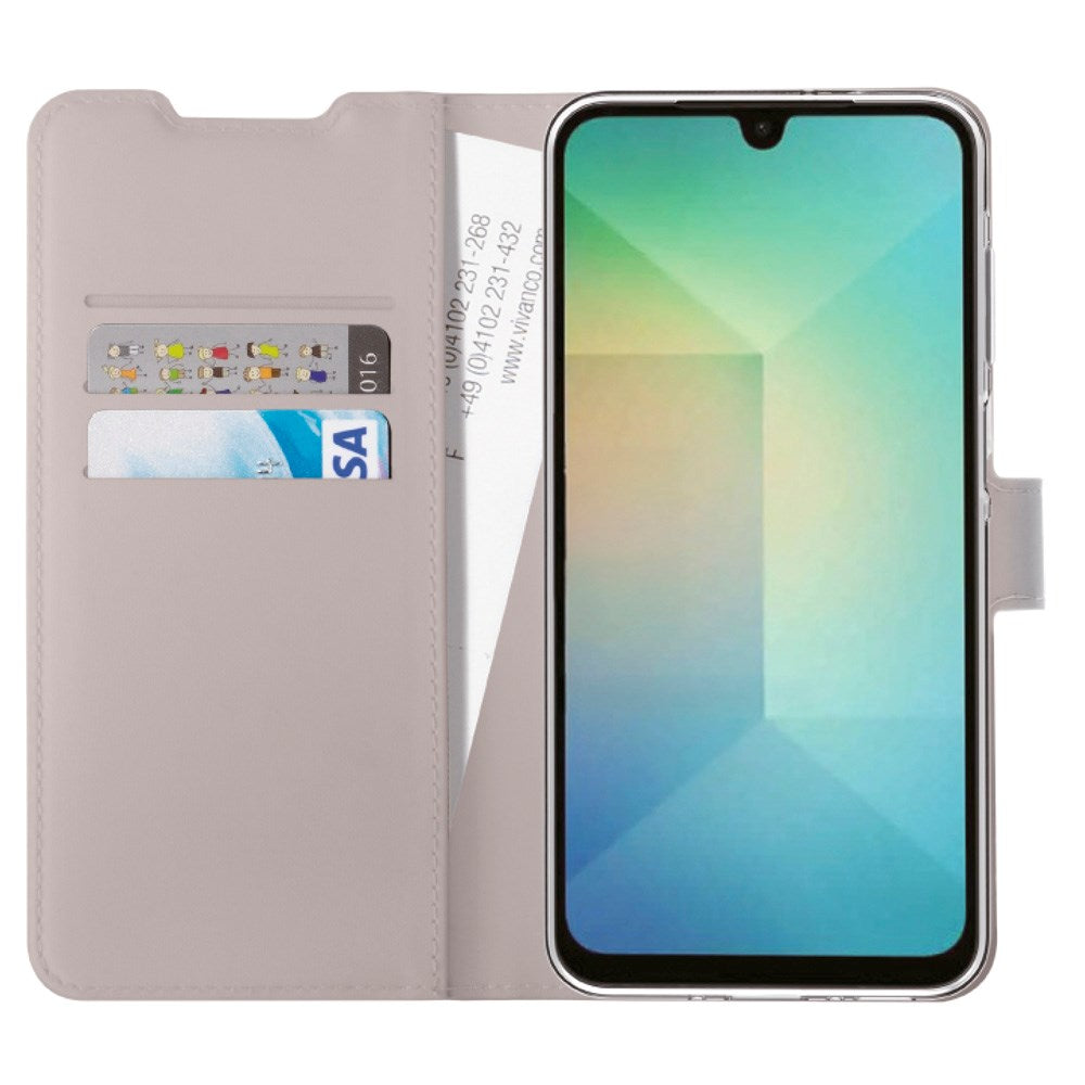 Samsung Galaxy A16 - Vivanco Classic Wallet Flip Fodral m. Ficka - Taupe