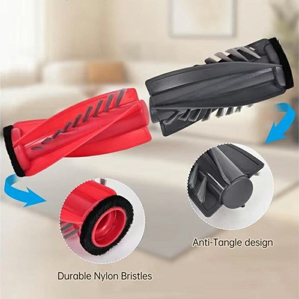 Dammsugarborste till Roborock G20S Ultra / G30 / Saros 10 / Saros 10R Robotdammsugare (Huvudborste) – Röd + Svart