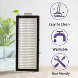 2 st. Dammsugarfilter till Roborock G30 Space / Saros Z70 Robotdammsugare – Vit