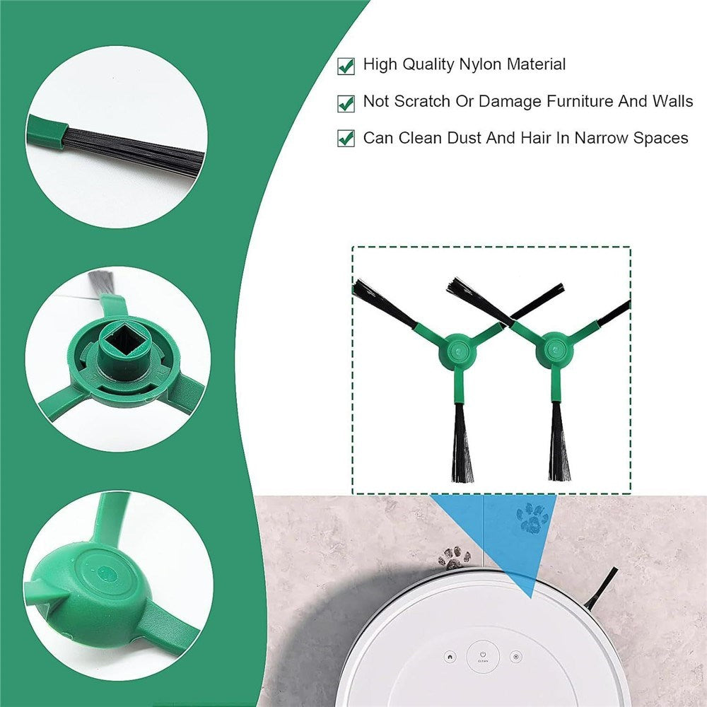 Dammsugarborste till iRobot Roomba Combo 105 Robotdammsugare – Grön + Svart