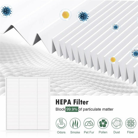 Dammsugarfilter till Xiaomi Robot Vacuum E10 / iRobot Roomba Combo 105 Robotdammsugare - Vit