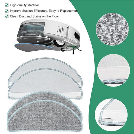 Moppduk till Xiaomi Robot Vacuum E10 / iRobot Roomba Combo 105 Robotdammsugare - Grå