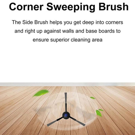 Dammsugarborste till Ecovacs Deebot N20 / N20 Plus / N20 Pro Plus / N30 Pro Omni Robotdammsugare – Svart