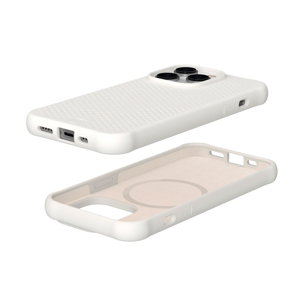 iPhone 14 Pro UAG [U] Dot Series Tåligt Skal Silikon - MagSafe Kompatibel - Marshmallow