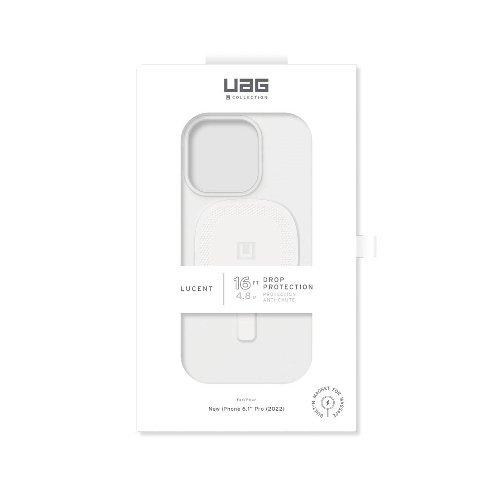 iPhone 14 Pro UAG Lucent 2.0 Skal - MagSafe Kompatibel - Marshmallow