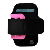 GEAR Universal Löpararmband med Justerbart Kardborreband & Reflekterande Kant (Max. Mobil: 55 x 120mm) - Rosa