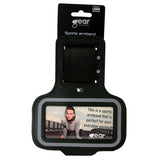 GEAR Universal Löpararmband med Justerbart Kardborreband & Reflekterande Kant (Max. Mobil: 55 x 120mm) - Svart