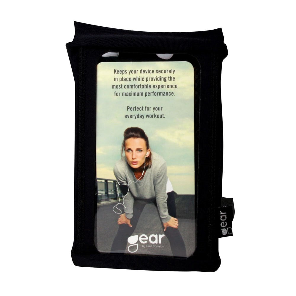 GEAR Sportarmband för Mobil (Max. Mobil: 60 x 120mm) - S / M - Svart