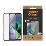 Motorola Moto G14 / G54 PanzerGlass Ultra Wide Fit Skärmskyddsglas - Platinum Strength - Svart Kant