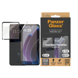 PanzerGlass 2-i-1 Skärmskydd i Glas & Film - Motorola Razr 50 - Genomskinlig/Svart Kant
