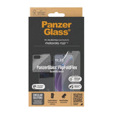 PanzerGlass 2-i-1 Skärmskydd i Glas & Film - Motorola Razr 50 - Genomskinlig/Svart Kant