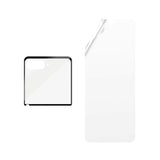 PanzerGlass 2-i-1 Skärmskydd i Glas & Film - Motorola Razr 50 - Genomskinlig/Svart Kant