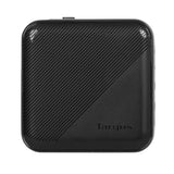 Targus 100W GaN PD Väggladdare med 2 x USB-C, 2 x USB-A och Reseadaptrar - Svart