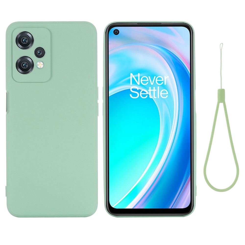 EIDERWOOD OnePlus Nord CE 2 Lite (5G) Liquid Silikon Skal med Rem - Grön