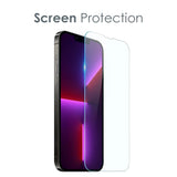 NORTHJO iPhone 13 Pro | 3-i-1 360° Skyddsset med Skal | Skärmskydd | Kameralinsskydd - Genomskinlig