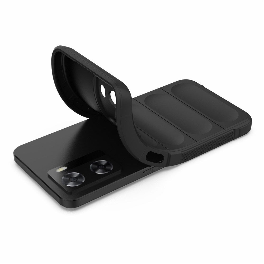 OPPO A57 / A57s EIDERWOOD Flexibelt Plast Skal - Svart