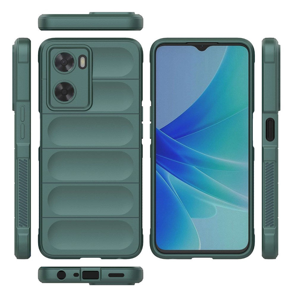 OPPO A57 / A57s EIDERWOOD Flexibelt Plast Skal - Grön