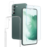 NORTHJO Samsung Galaxy S22 | 3-i-1 360° Skyddsset med Skal | Skärmskydd | Kameralinsskydd - Genomskinlig