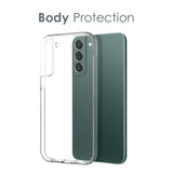 NORTHJO Samsung Galaxy S22 | 3-i-1 360° Skyddsset med Skal | Skärmskydd | Kameralinsskydd - Genomskinlig