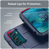 Motorola Moto G42 Rugged Shield Series Tåligt Skal - Blå